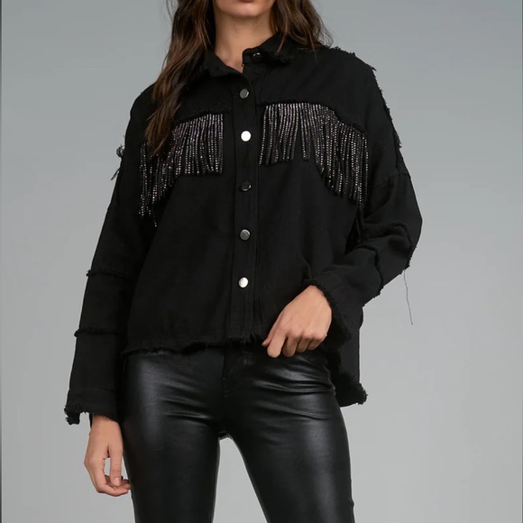 *NEW* Vervet Fringe Denim Jacket - Picture 9 of 9